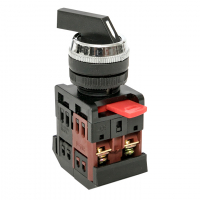 Переключатель АLСLR-22 3P черный NO+NC PROxima EKF psw-alc-3p