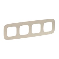 Рамка 4-постовая Legrand Valena Allure Тиснение бежевое 754384