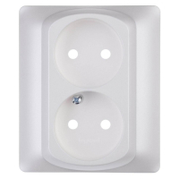 Лицевая панель Legrand Galea Life розетки 2х2К перламутр 771532