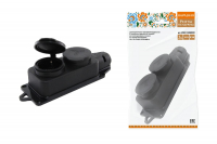 Розетка двухместная с заглушками TDM Electric SQ0612-0037
