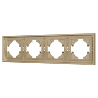 Рамка пластиковая на 4 поста Arlight FRM-TENDO-SFPL-4-GD 054663