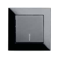 Выключатель 1-клавишный c индикатором Stekker Катрин GLS10-7001-05 250В 10А 39503