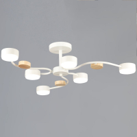 Люстра на штанге Reluce 92860-0.3-06 WT+WOOD GX53