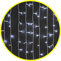 Гирлянда новогодняя светодиодная NGF-C01-357CW-8-2х1.5м-230-TR-IP20 Navigator Group 61865 21307