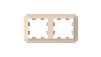 ATLASDESIGN ANTIQUE 2-постовая рамка, универсальная, ПЕСОЧНЫЙ Systeme Electric ATN101202