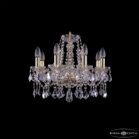 Подвесная люстра Bohemia Ivele Crystal 1413/8/165 G Leafs