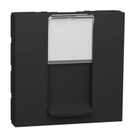 Лицевая панель RJ45 одиночная без коннектора Schneider Electric Unica Modular NU941154