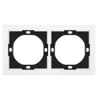 Рамка 2-местная Stekker Мия PFR00-3002-01 белая магнолия 50457