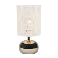 Настольная лампа Uniel UML-B307 E14 SILVER/WHITE UL-00012423