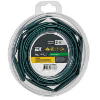 Трубка термоусадочная ТТУ нг-LS 2/1 зеленая (2м/упак) IEK UDR12-002-001-002-K06-T