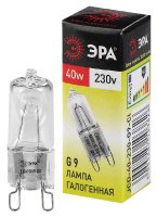 Лампа галогенная Эра G9 40W 3000K G9-JCD-40-230V-CL C0027378 ЭРА