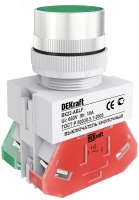 Кнопка зеленая выключения ABLF-22 220В ВK-22 Dekraft 25013DEK