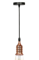 Подсветка декоративная Накладной цоколь Е27 провод 1 м цвет розовое золото PL13 E27 - 4 RG ЭРА Б0048525