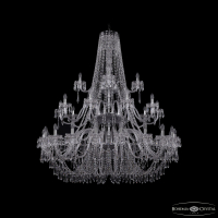 Подвесная люстра Bohemia Ivele Crystal 1403/20+10+5/530/3d Ni