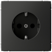 Розетка с заземлением со шторками, 16А, механизм, быстрозажим. клем. Systeme Electric ArtGallery Базальт GAL001445S