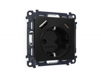 Комплект механизма розетки 2USB A+C 20W (быстрая зарядка) с/з Ambrella Volt Alfa MA810010