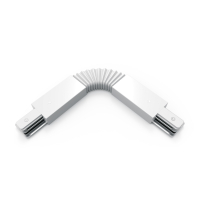 Коннектор для трековых шинопроводов гибкий (I) белый однофазный Gauss GAUSS TR118