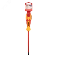 Отвертка шлицевая диэлектрическая SL6 х 150 мм REXANT 12-4714