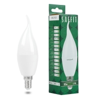 Лампа светодиодная Saffit SBC3720 cвеча на ветру E14 20W 230V 6400K 55276