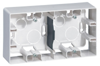 Коробка для накладного монтажа 2-постовая Legrand Etika белая 672530