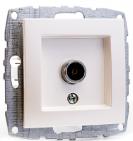 Розетка TV проходная Mono Electric Despina-Larissa жемчуг 500-002505-137