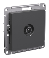 Розетка TV коннектор, механизм Systeme Electric AtlasDesign Базальт ATN001493