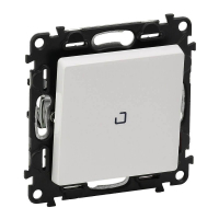 Переключатель одноклавишный Legrand Valena Life 10А 250В с подсветкой белый 752426