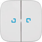 Лицевая панель Legrand Valena Allure выключателя двухклавишного с подсветкой белая 755225