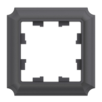 ATLASDESIGN ANTIQUE 1-постовая рамка, БАЗАЛЬТ Systeme Electric ATN101401