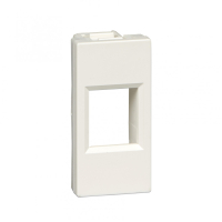 Лицевая плата W45 1мод 1xKeystone RAL9010 Schneider Electric RIN-145-BE