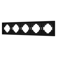 Рамка пластиковая на 5 постов Arlight FRM-TENDO-SFPL-5-BK 054657