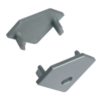 Заглушка для углового профиля Uniel UFE-C03 SILVER 2 POLYBAG 07753