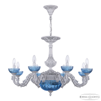 Подвесная люстра Bohemia Ivele Crystal AL79101P/8/250 WMN P Aquamarine/M-1G