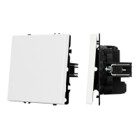 Механизм выключателя одноклавишный перекрёстный Arlight SWT-NOBE-MKX1-SFPL-WH (230V, 10A) 054234