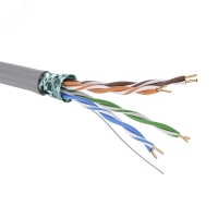 Витая пара CAT 5e F/UTP нг(А)-HF бухта 305м серый DKC RN5EFUA01GY