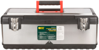 Ящик для инструмента пластиковый 23'' (59 х 28 х 22.5 см) металл.замки,облицовка из нерж.стали FIT 65603