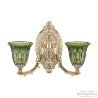 Бра Bohemia Ivele Crystal Verona 7211B12/2/210 GW P2 U Clear-Green/H-1I