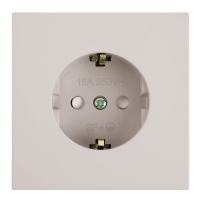 Розетка 1-местная с защитной шторкой с/з (механизм) Stekker Мия 250В 16А RST16-3110-08 пудровый жемчуг 50484