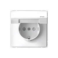 ARTGALLERY розетка с заземл. со шт. с крышк, 16А, IP44, механизм, белый Systeme Electric GAL440146