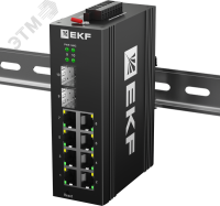 Коммутатор промышленный управляемый уровня L2 ML2-2GX/SFP-8GTP, 2 порта 1000Base-X SFP, 8 портов 10/100/1000Base-T(X) RJ45 c PoE, монтаж на динрейку TSX EKF TSX-ML2-2GX/SFP-8GTP