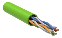 Витая пара U/UTP кат 5е 4 пары 24AWG solid LSZH нг(А)-LSLTx зеленый 305м ITK LC1-C5E04-122