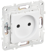 SKANDY Розетка без заземления без защитных шторок 10А SK-R02W арктический белый IEK SK-R10-10-K01