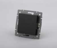 Механизм выключателя одноклавишный перекрёстный Arlight SWT-MKX1-PL-BK-V (250V, 10A) 049876