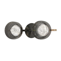 Настенный светильник Delight Collection MT9128-2W pearl black/smoke