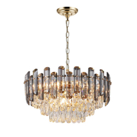 Подвесная люстра Lumien Hall Iterri LH0061/10P-GD-SMK-CL