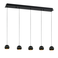 Подвесная люстра DeLight Collection MD21001034-5B black/gold