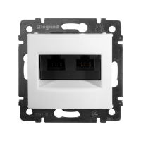 VALENA Розетка компьютерная RJ45х2 UTP белая Legrand 774231