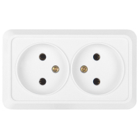 Розетка двойная 2П General Альфа 477008
