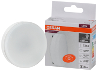Лампа светодиодная LED 8 Вт GX53 4000К 640Лм таблетка 220 В (замена 60Вт) OSRAM LEDVANCE 4058075582279