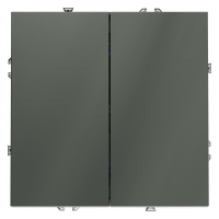 Выключатель двухклавишный Voltum S70 VLS020106